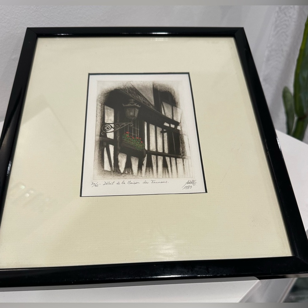 Detail Maisonette des Tanneurs Framed Signed and Numbered